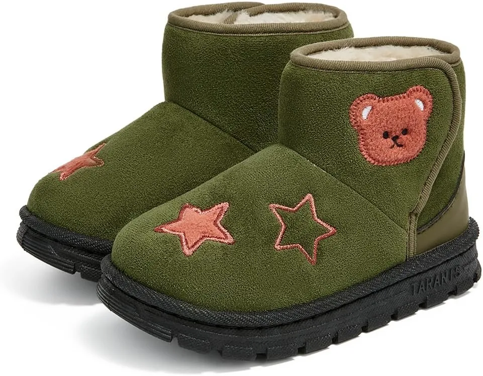 Toddler Snow Boots for Girls Boys Cold Weather Outdoor Warm Waterproof Winter Boots