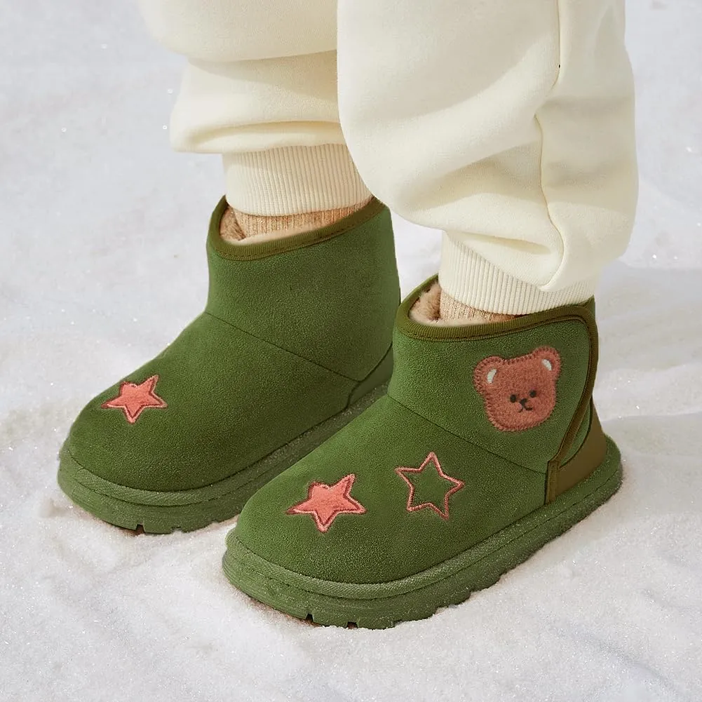 Toddler Snow Boots for Girls Boys Cold Weather Outdoor Warm Waterproof Winter Boots