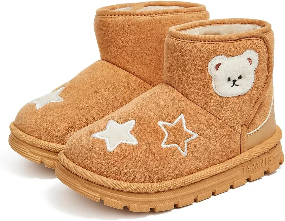 Toddler Snow Boots for Girls Boys Cold Weather Outdoor Warm Waterproof Winter Boots