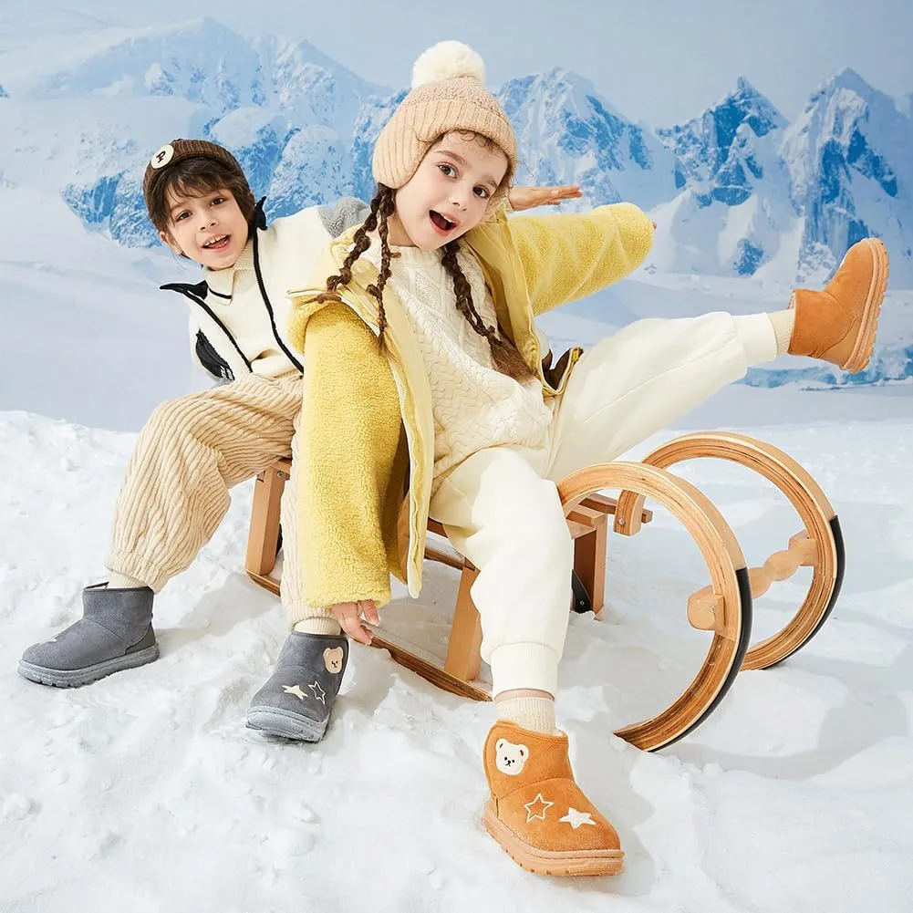 Toddler Snow Boots for Girls Boys Cold Weather Outdoor Warm Waterproof Winter Boots
