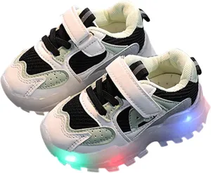 Toddler Summer Fashion Sneakers Kids Baby Girls Boys Sneakers Bling Led Light Luminous Sport Shoes