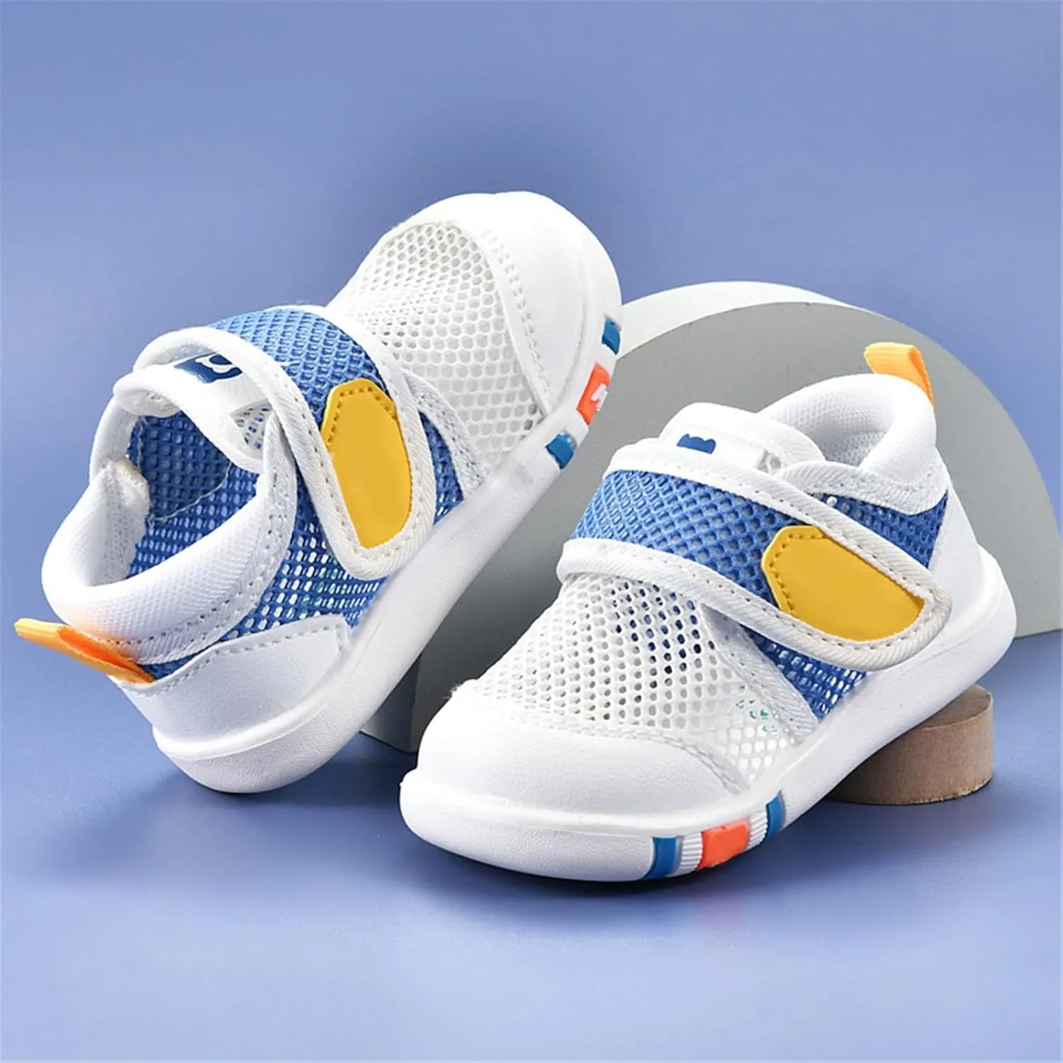 Toddler Walking Shoes Boys Girls Lightweight Breathable Mesh Non-Slip Running Sneakers Kids Summer Hook Loop Sandals