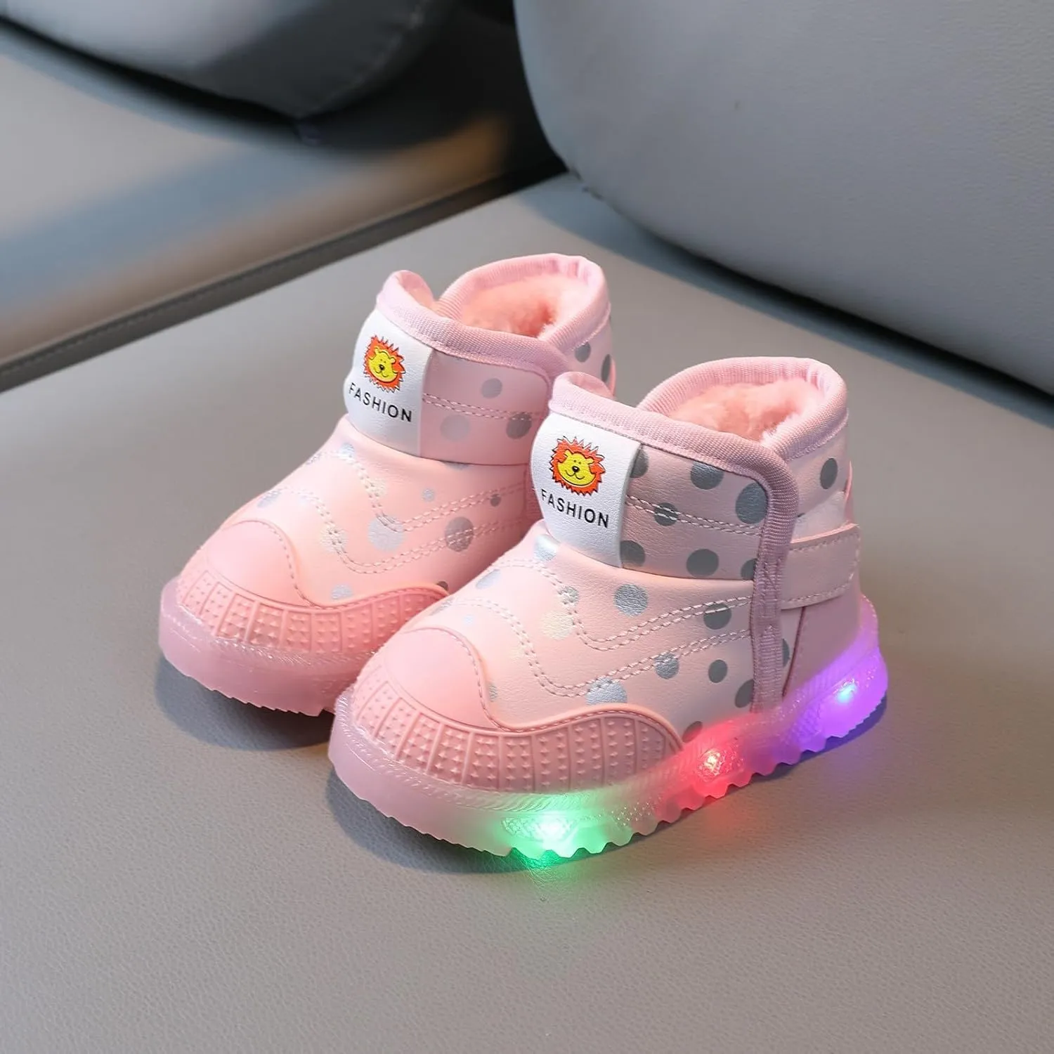 Toddler Warm Children Luminous Cotton Light Boots Led Baby Girls Boys Kids Shoes Winter Casual Hunters Boots for Girls