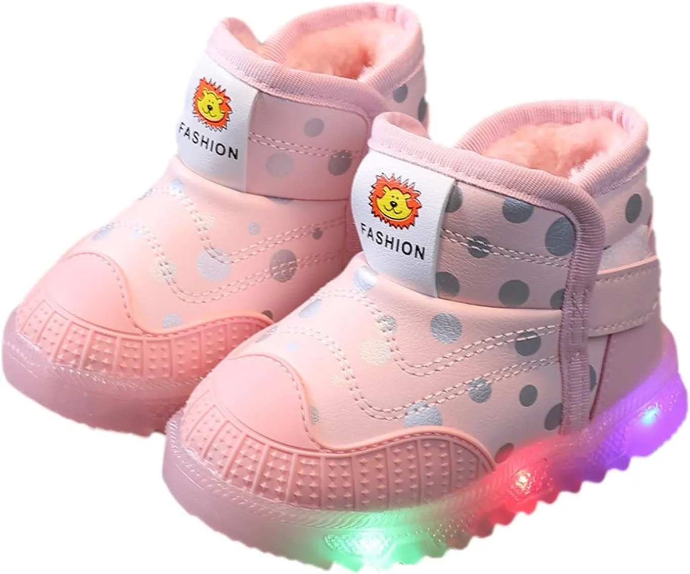 Toddler Warm Children Luminous Cotton Light Boots Led Baby Girls Boys Kids Shoes Winter Casual Hunters Boots for Girls