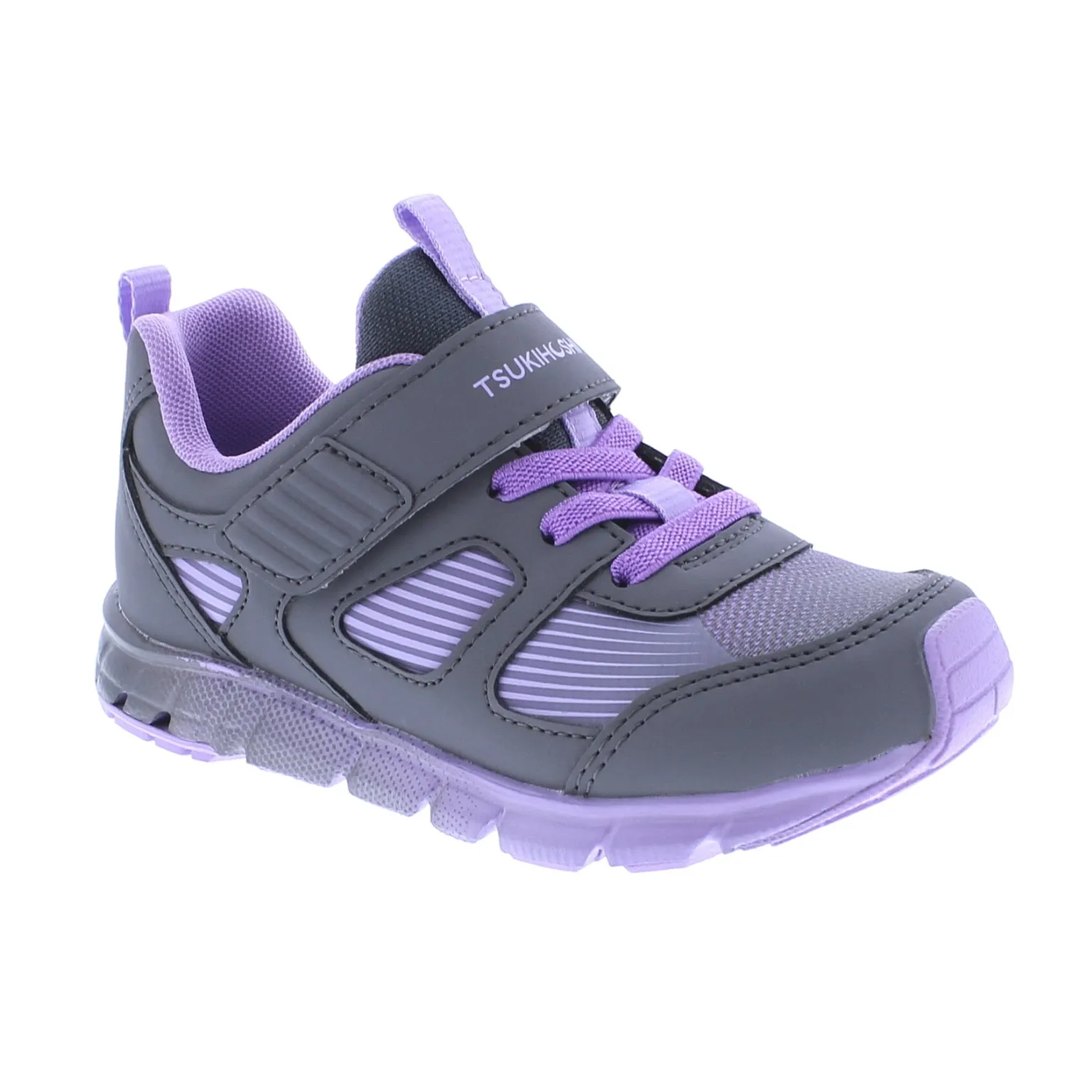 Tsukihoshi Streak | Ash/Purple Youth Sneakers