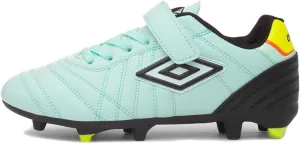 Umbro Childrens/Kids Speciali Liga Soccer Cleats (3 Little Kid) (Eggshell/Black/Yellow)