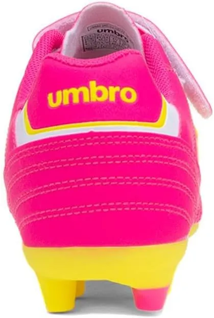 Umbro Speciali Liga Firm Ground Jnr Football Boot Hot Pink