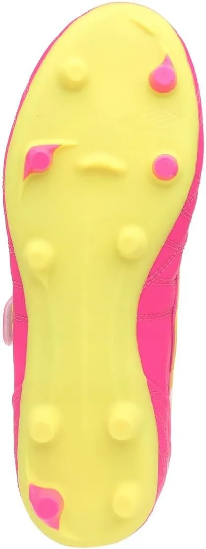 Umbro Speciali Liga Firm Ground Jnr Football Boot Hot Pink
