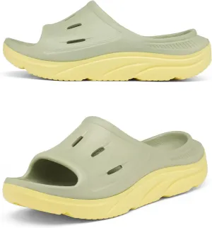 Unisex Adult Recovery Slides, Women and Men??s Plantar Fasciitis Thick Cushion Sandals with Arch Support, Orthotic Athletic Comfortable Lightweight Slippers for Indoor Outdoor