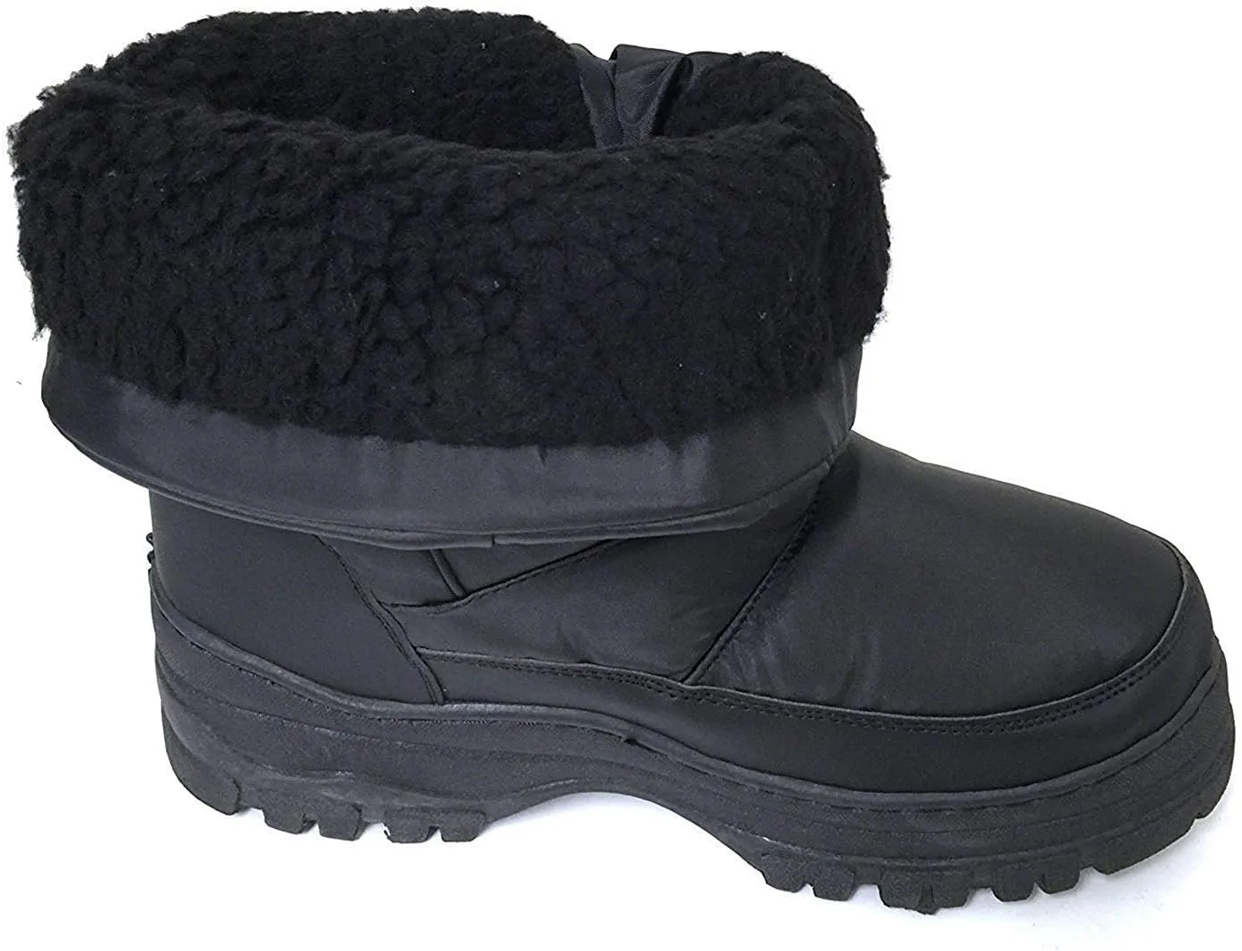 V2100s Men's Snow Boots Winter Boots Cold Weather Water Repellent Nylon Ski Warm Fur Lined Snow Shoes