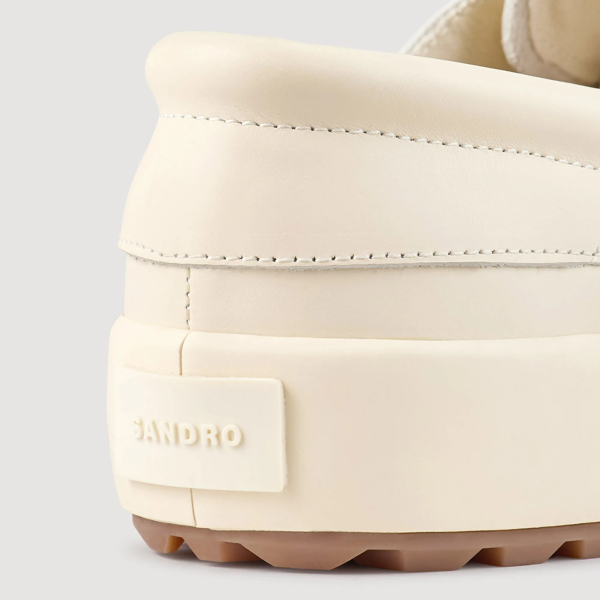 Vulca Dock Leather Boat Shoes Off-White