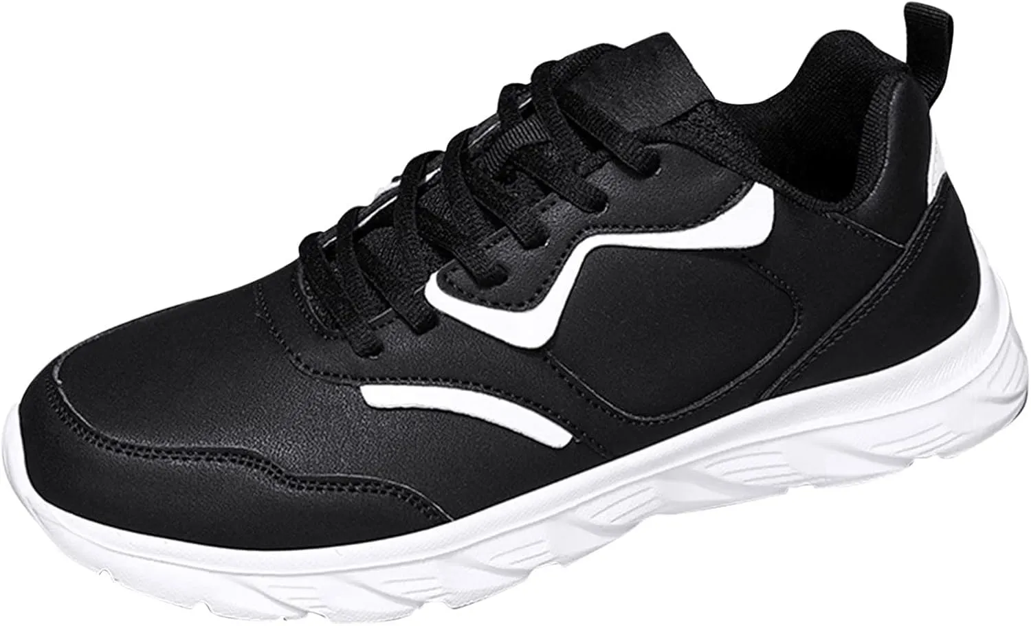 Walking Shoes for Men Mens Casual Tennis Shoes Men's Supportive Running Athletic Sneakers Blue Tennis for Men Comfortable Breathable Lightweight White Leather Sneakers
