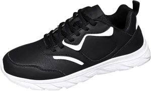 Walking Shoes for Men Mens Casual Tennis Shoes Men's Supportive Running Athletic Sneakers Blue Tennis for Men Comfortable Breathable Lightweight White Leather Sneakers