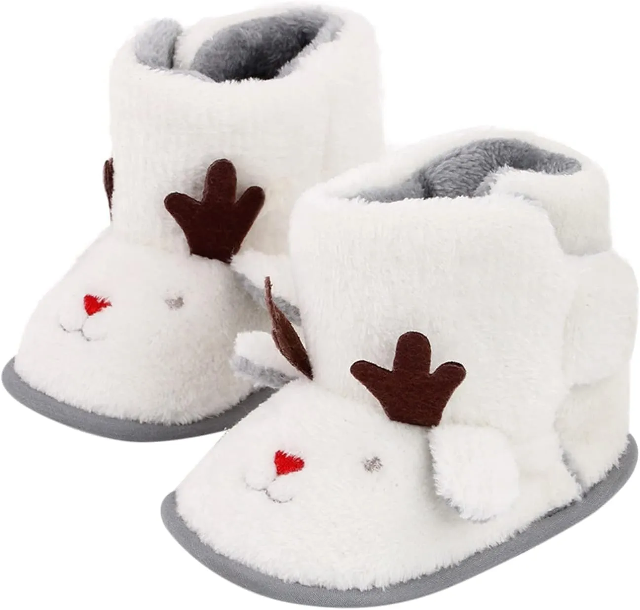 Warm Winter Baby Shoes Deer Shape Christmas Baby Shoes Baby Soft Sole Toddler Shoes Snow Shoes Toddler
