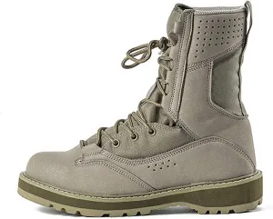 Wcxixo Men's High-top Tactical Military Boots, Outdoor Comfort Durable Ultralight Waterproof Tactical Boots, for Hiking Non-Slip Breathable Training Shoes