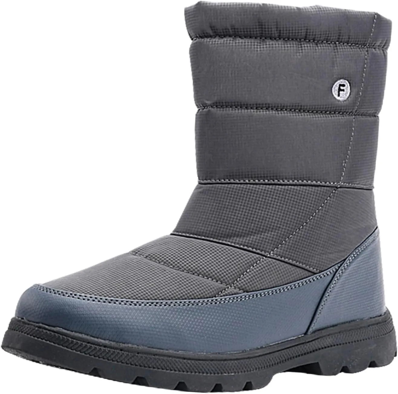 Winter Boots for Women Slip On Comfortable Mid Calf Winter Boot Waterproof Outdoor Fur Lined Hiking Shoes