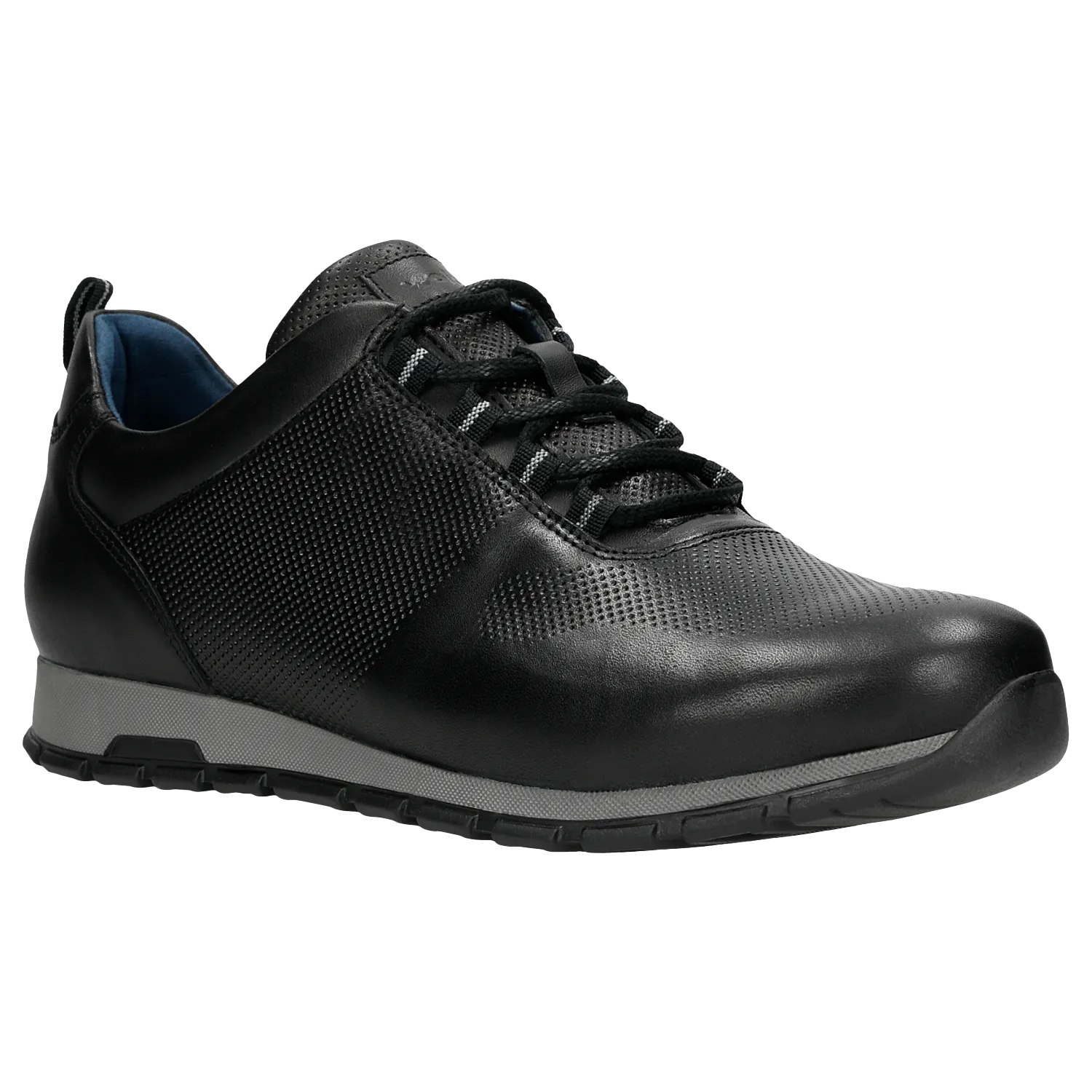 Wojas Black Leather Sneakers | 10039-51