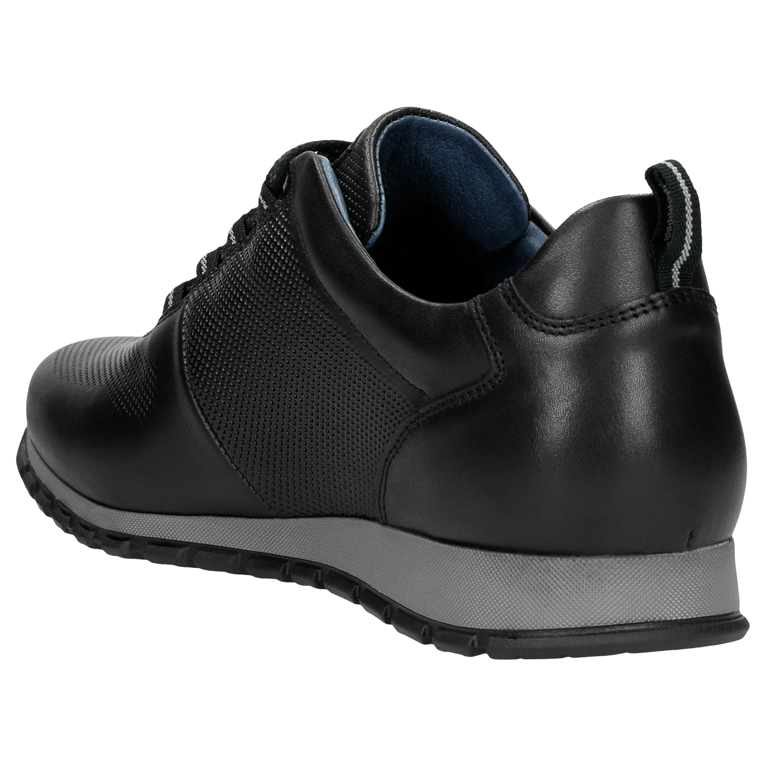 Wojas Black Leather Sneakers | 10039-51