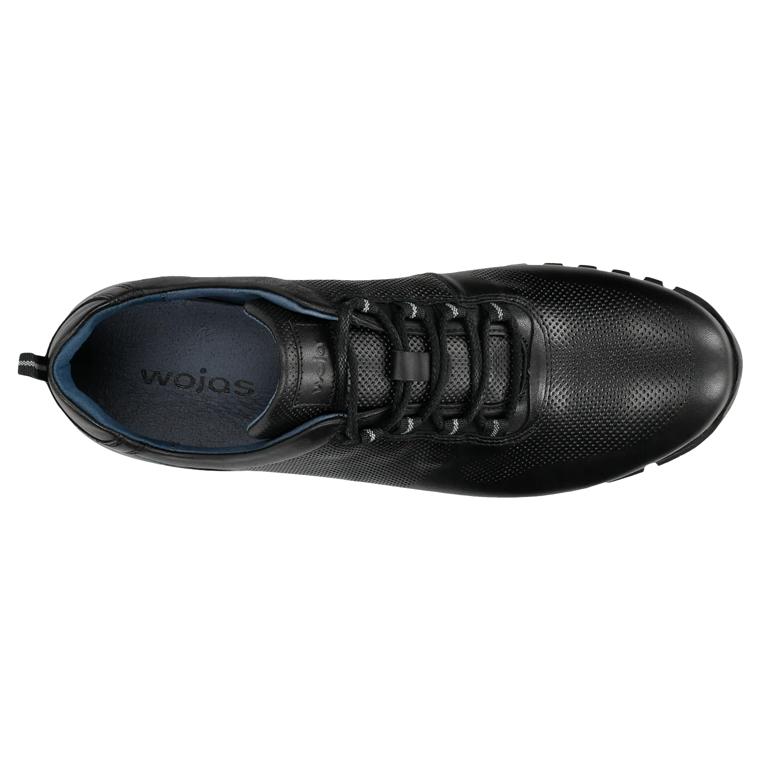 Wojas Black Leather Sneakers | 10039-51