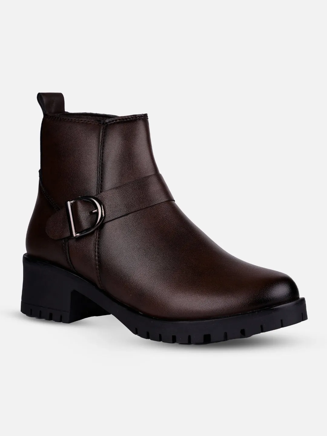 Women's Brown Ankle Boots (IU5001)