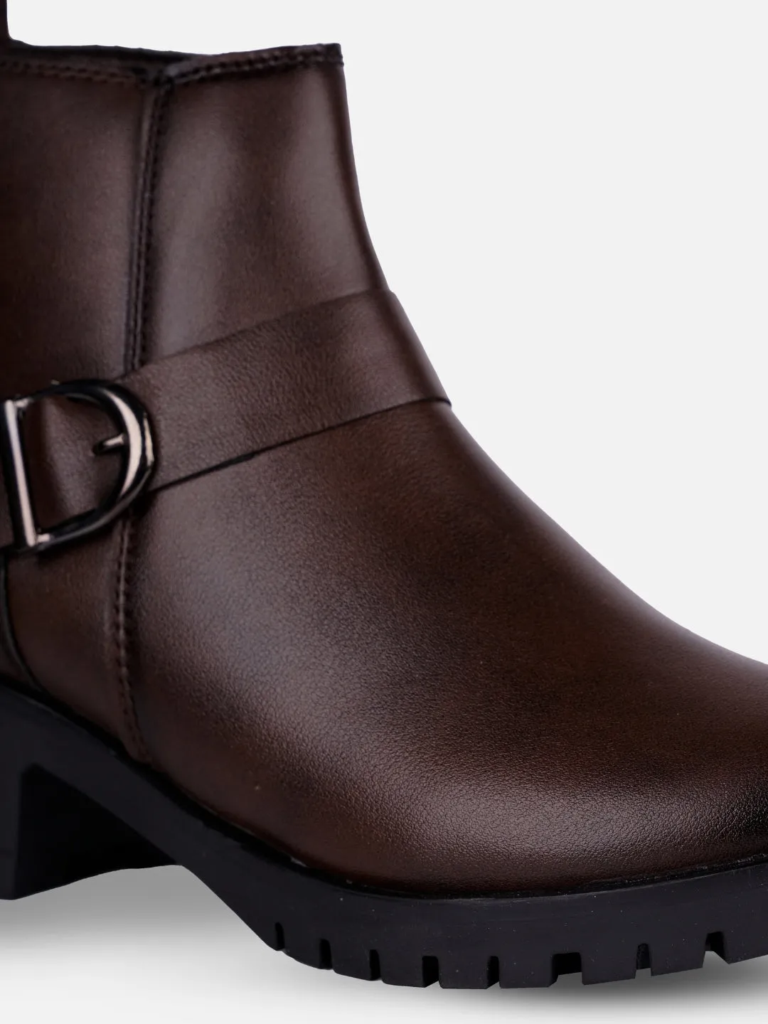 Women's Brown Ankle Boots (IU5001)