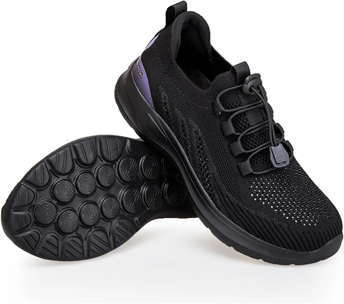 Womens Fashion Sneakers Black and White Women's Non Slip Work Shoes Black Casual Shoes for Women Wide Width Black and White Fashion Sneakers Women Women Slip On Sneakers
