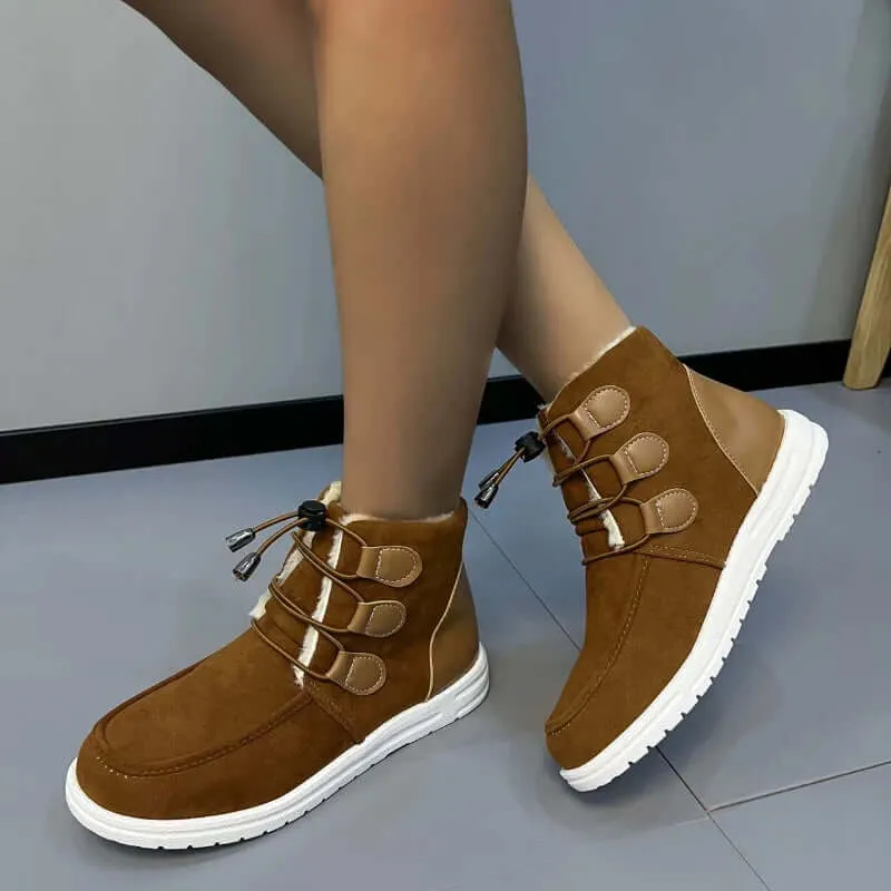 Women's Faux Fur-Lined Ankle Winter Boots