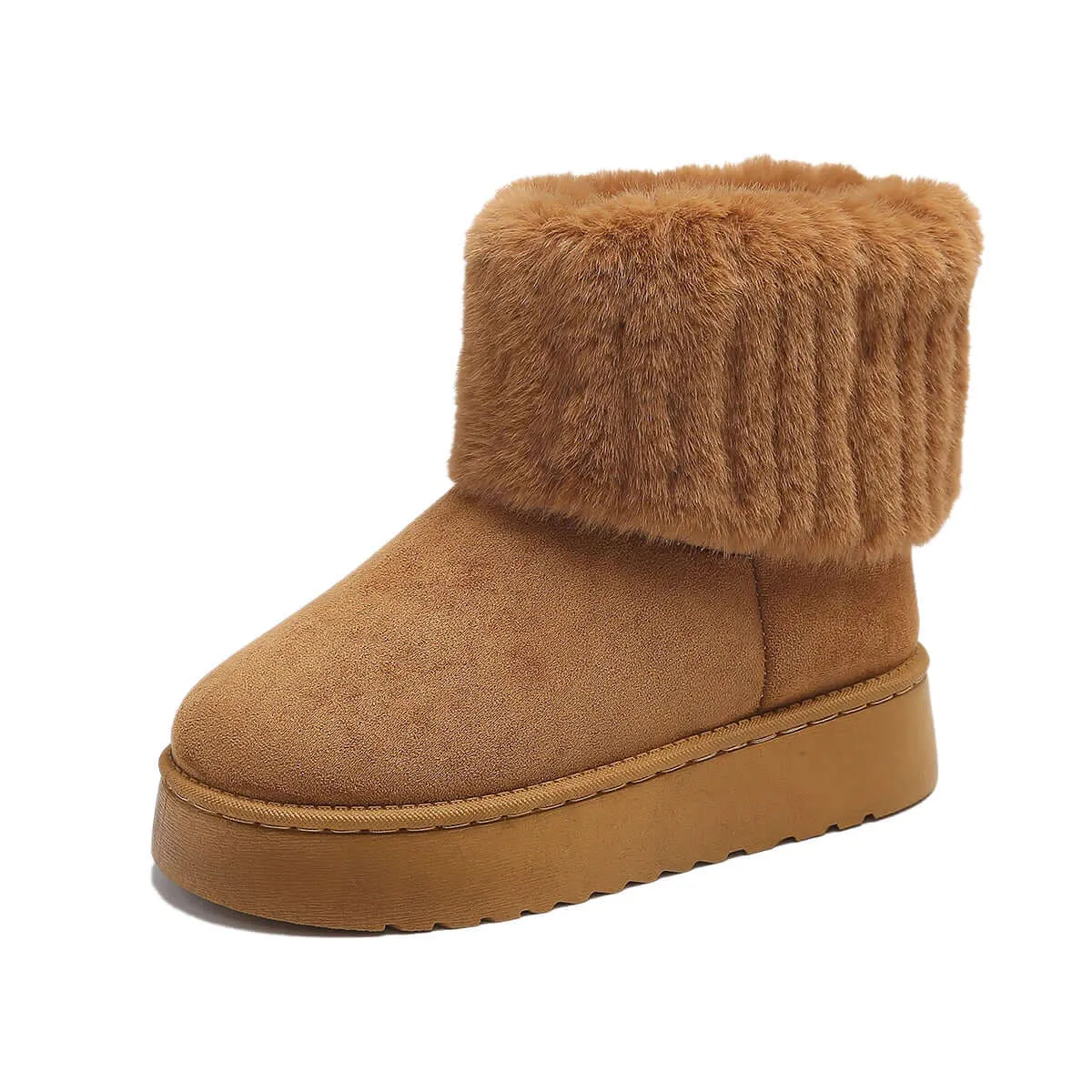 Women's Luxurious Fur-Lined Winter Boots