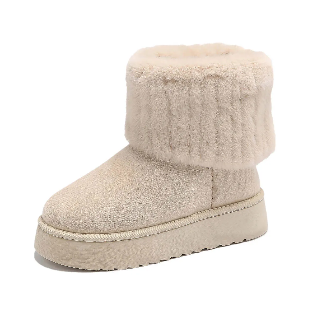 Women's Luxurious Fur-Lined Winter Boots