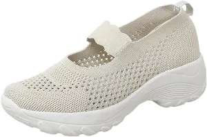 Womens Orthopedic Comfortable Loafers Slip On Walking Shoes with Arch Support Casual Sneakers Plantar Fasciitis Relief Foot Heel Pain Diabetic Feet