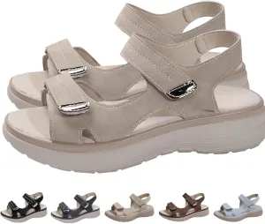 Women's Orthopedic Sandals Comfortable Walking Soft Cushion Foam Sandal Arch Support Shoes Wide Open Toe Shoes
