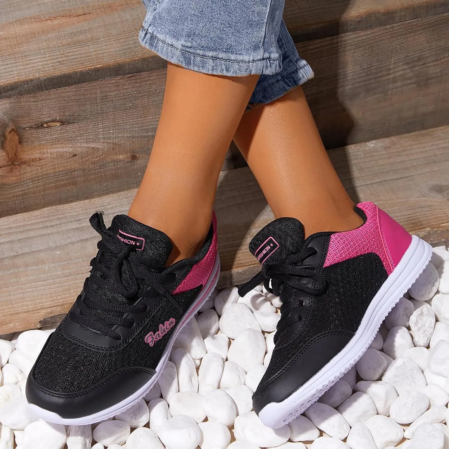 Women's Walking Shoes Lightweight Breathable Running Shoes Tennis Shoes Men Workout Men's Shoes Casual Waterproof Sneakers Waterproof Tennis Shoe Cross Trainer Shoe