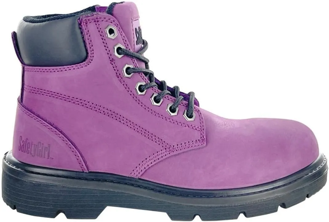 Women's Work Boot Somerset | 6" Waterproof Work Boots for Women Steel Toe Boots | PR Electrical Hazard Safety Shoes - Leather & Synthetic Lined Womens Work Boot Safety Shoes