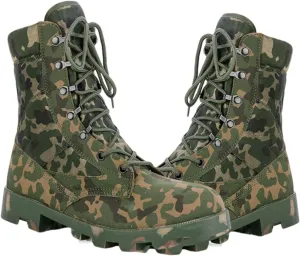 Wygwlg Mens Military Tactical Work Boots Wide, Men's Lightweight Non Slip High Top Lace up Breathable Army Camouflage Boots, Army Hunting Jungle Hiking Boots, for Camping Hiking Work Combat